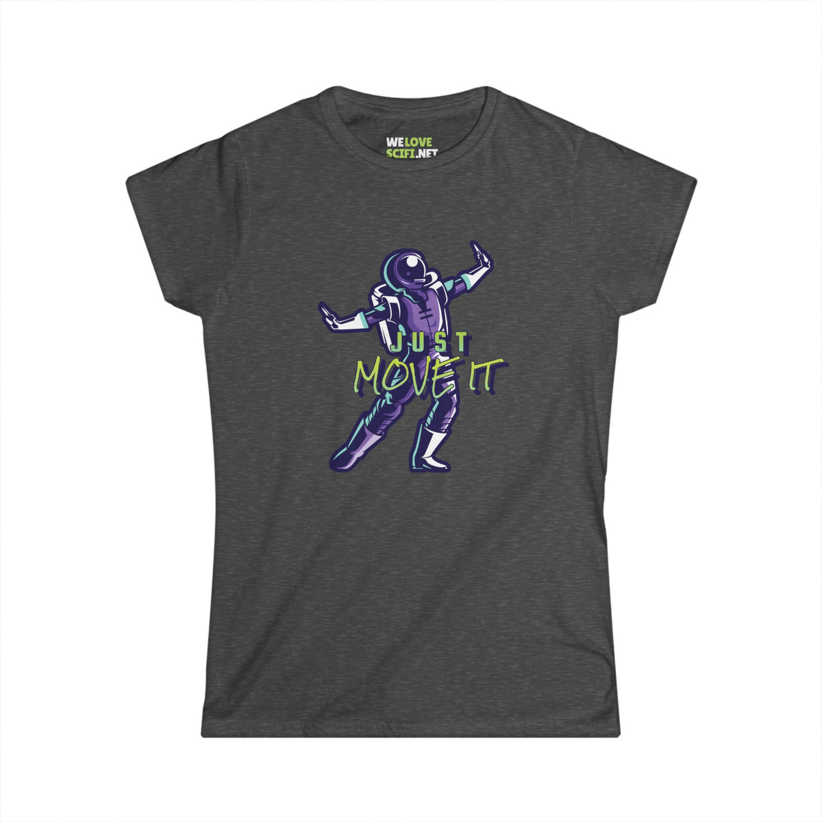 Just Move It! Dancing Astronaut Tee - Women's Sci-Fi Shirt