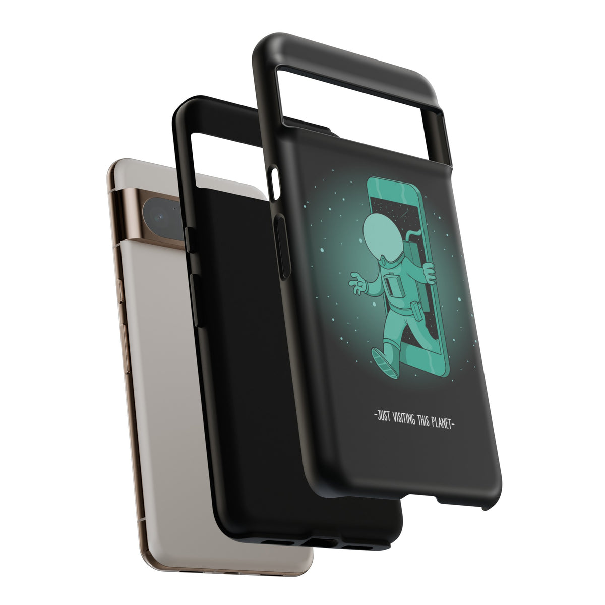 Just Visiting This Planet - Funny Astronaut Mobile Case