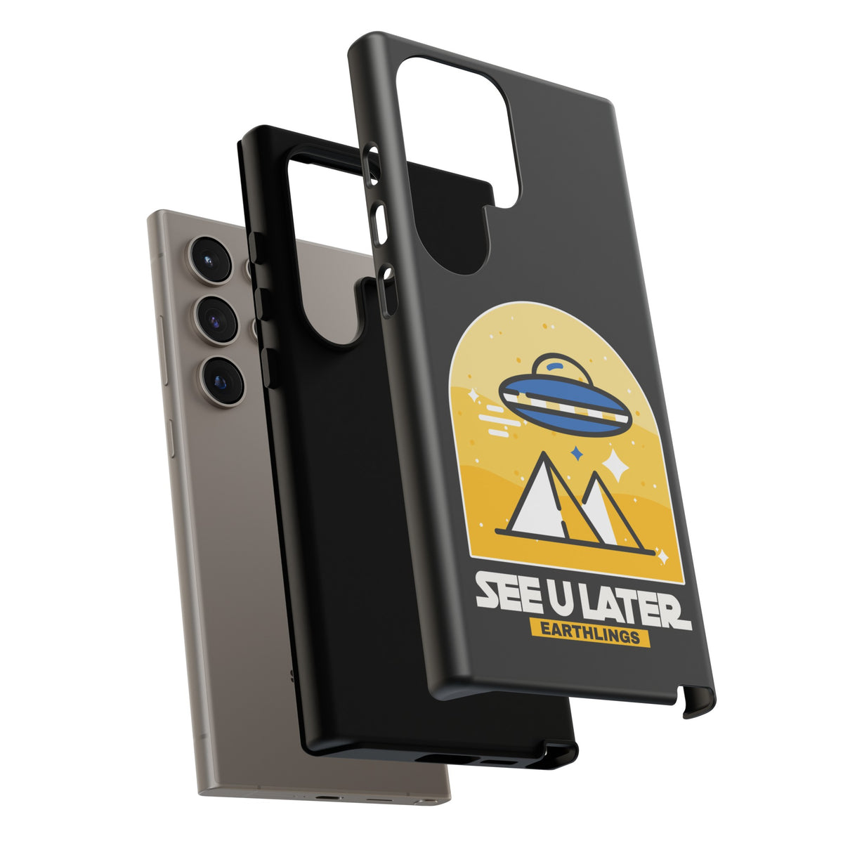 Funny UFO Mobile Cases | See You Earthlings Samsung Case