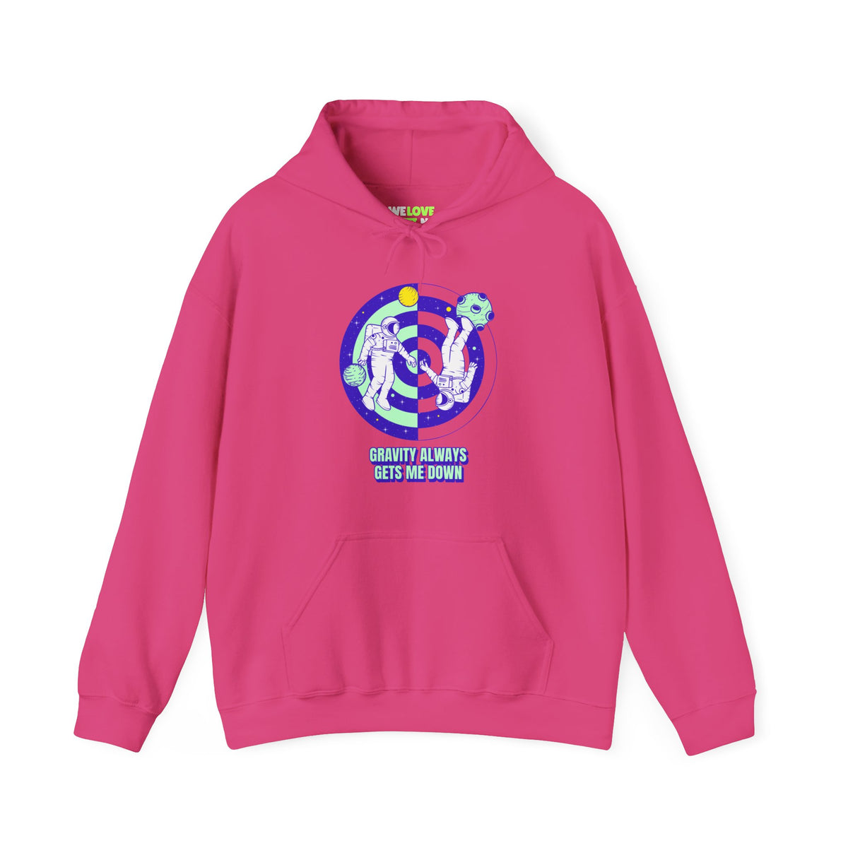 Down Funny Astronaut Sci-Fi Hoodie-welovescifi.net