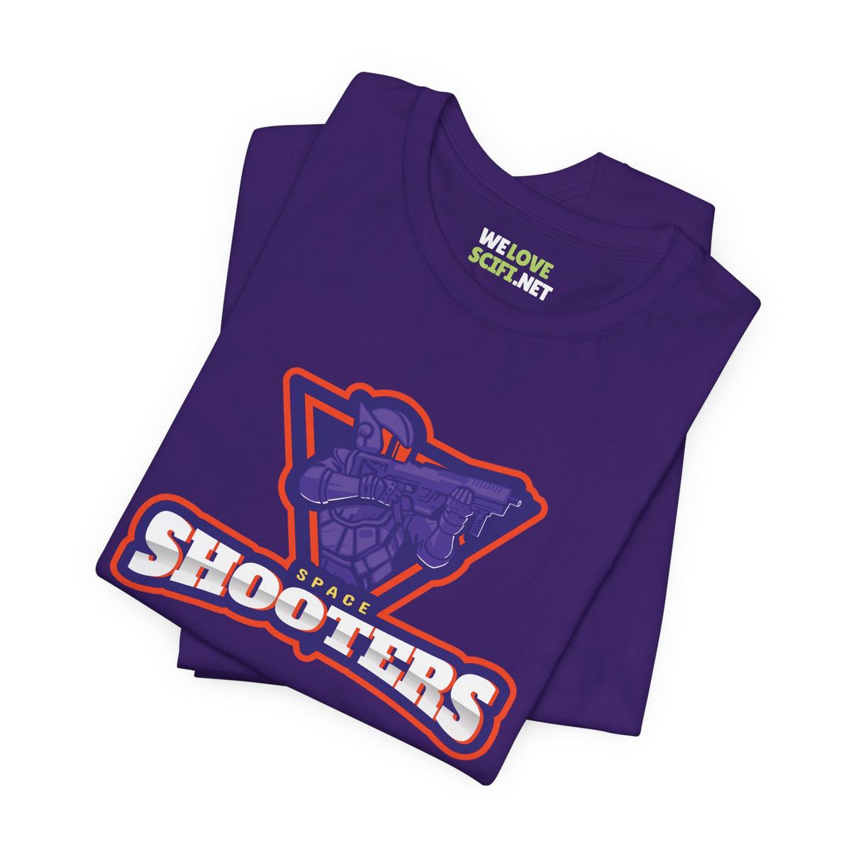 Space Shooters Astronaut Sci-Fi T-Shirt - Unique Design