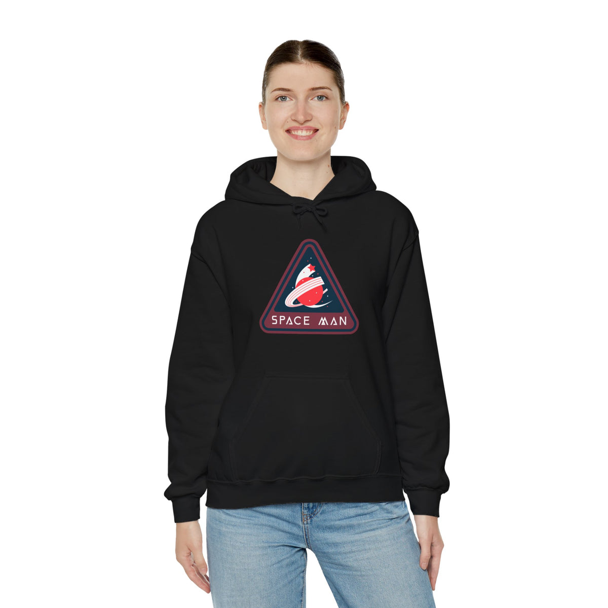 Space Man Retro Sign Hoodie | Sci-Fi Apparel | WeLoveSciFi