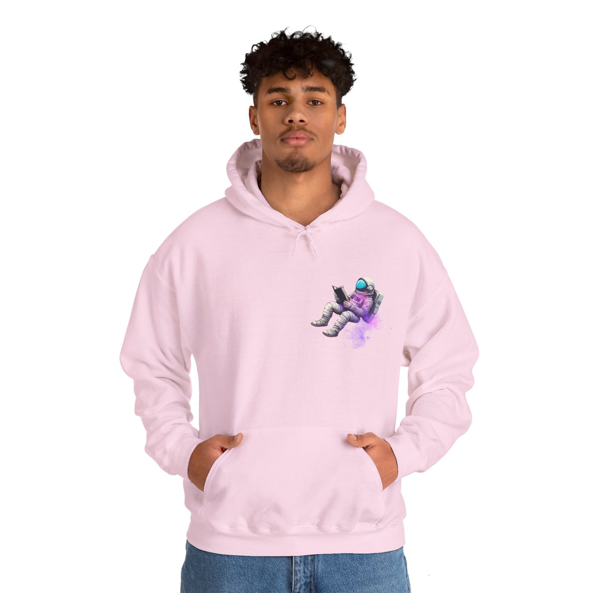 space art hoodie-The Book Was Better Space Art Sci-Fi Hoodie