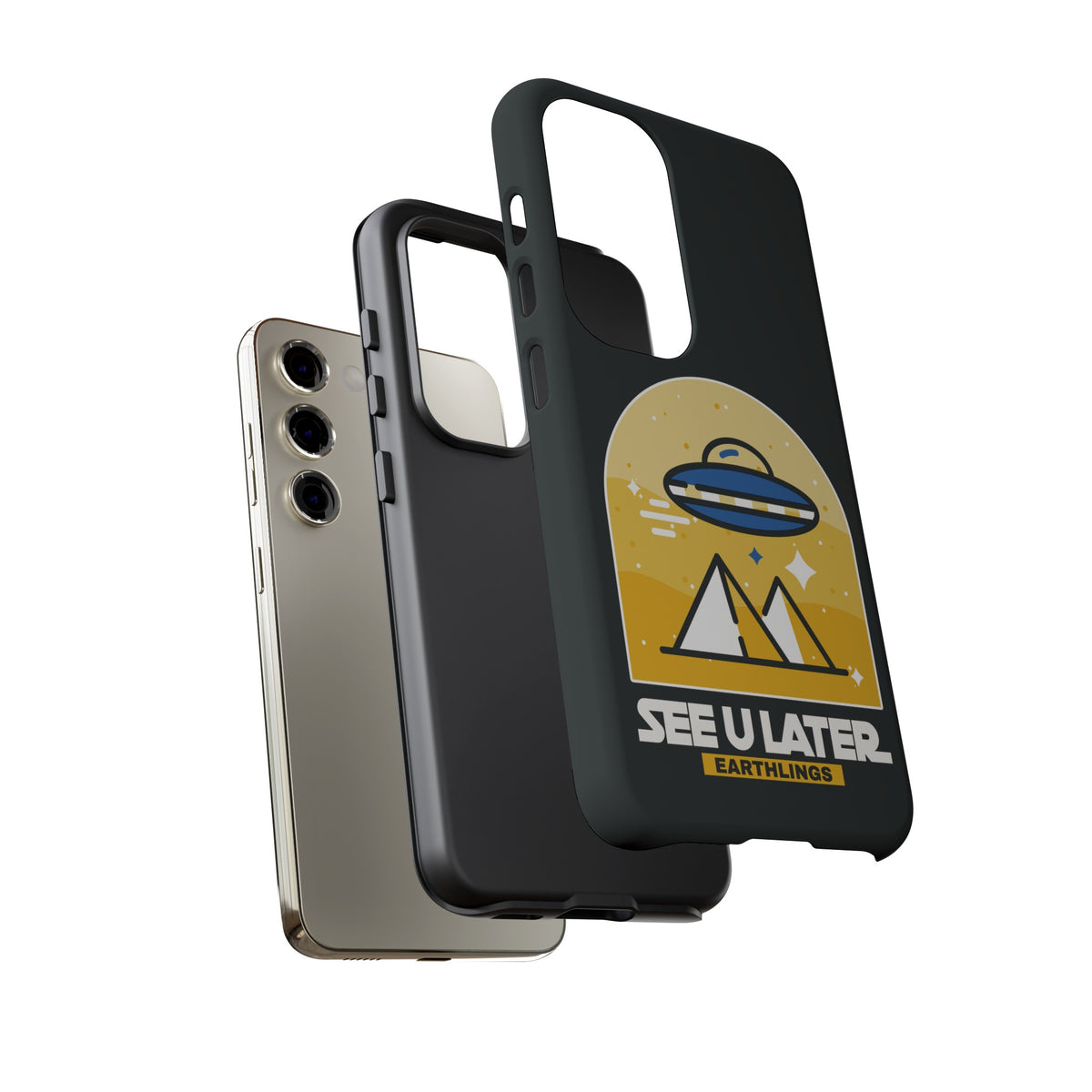 Funny UFO Mobile Cases | See You Earthlings Samsung Case