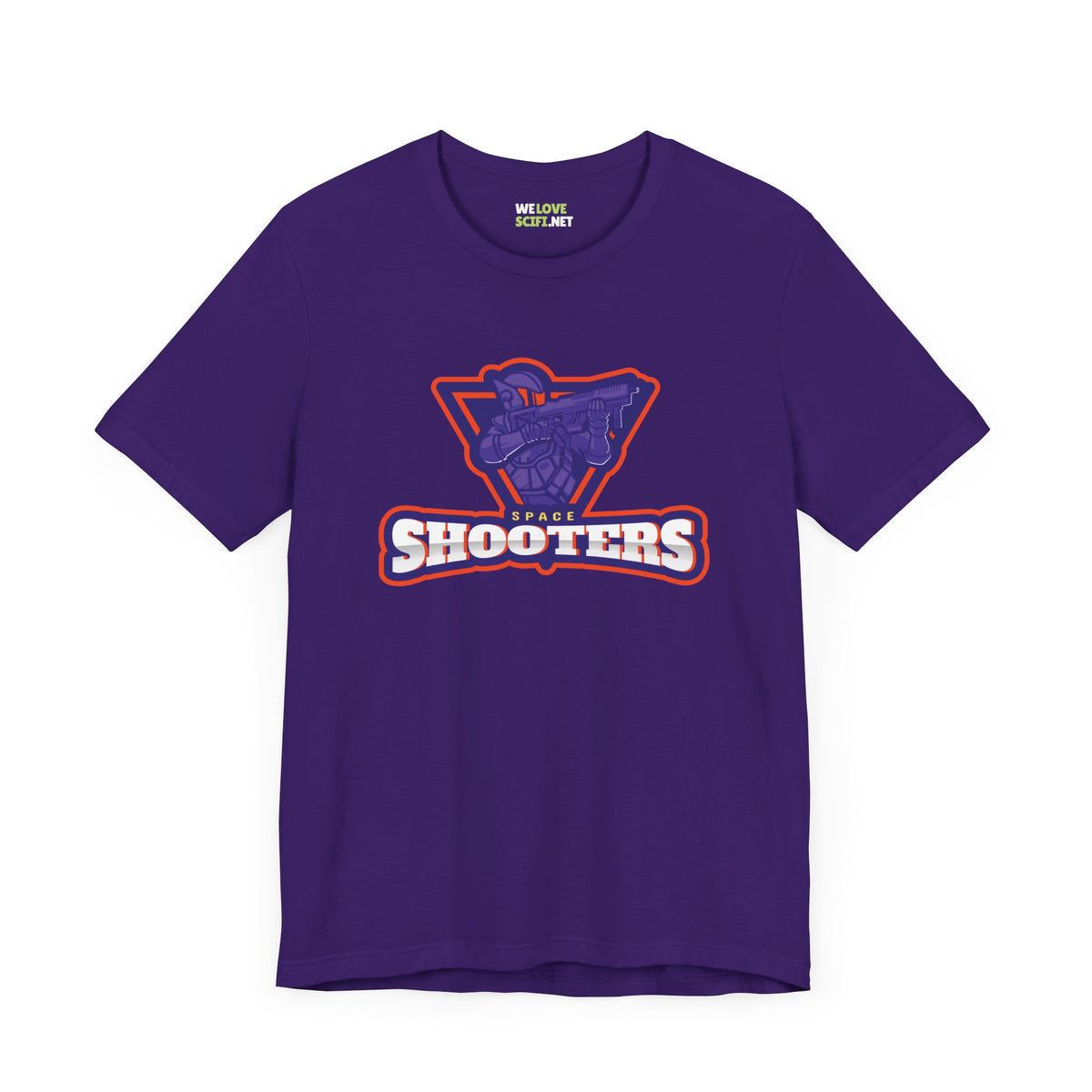 Space Shooters Astronaut Sci-Fi T-Shirt - Unique Design