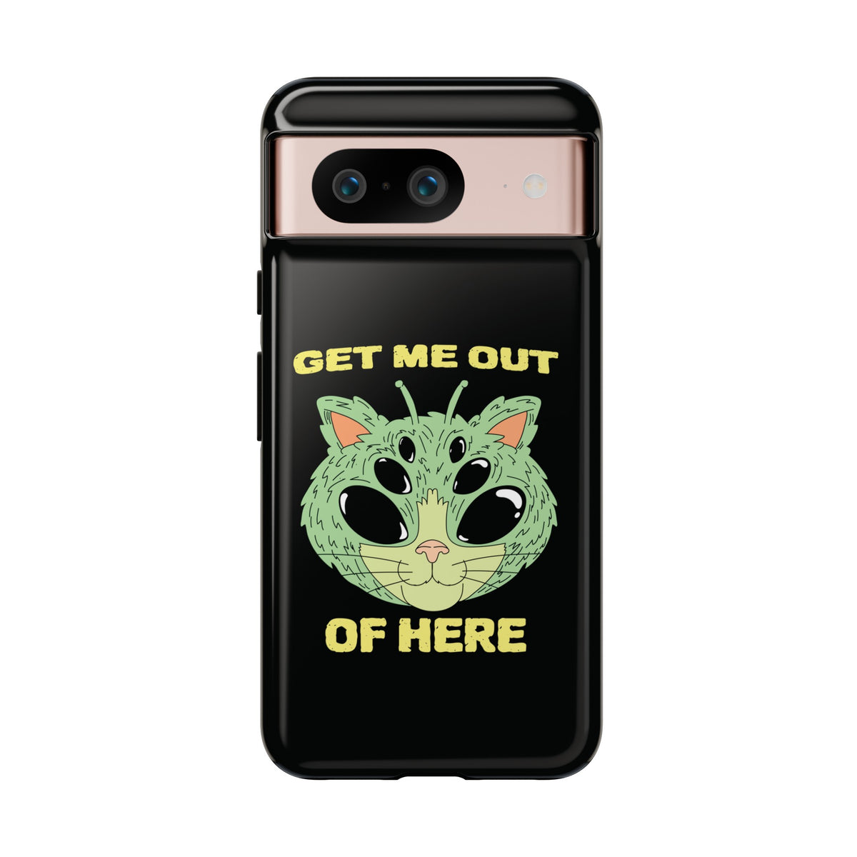 Funny UFO Cat Sci-Fi Tough Google Pixel Mobile Cases