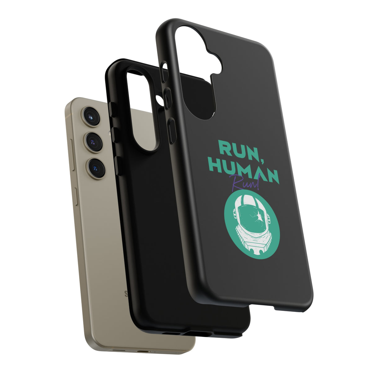 Run Human Run - Sci-Fi Tough Samsung Galaxy Mobile Cases