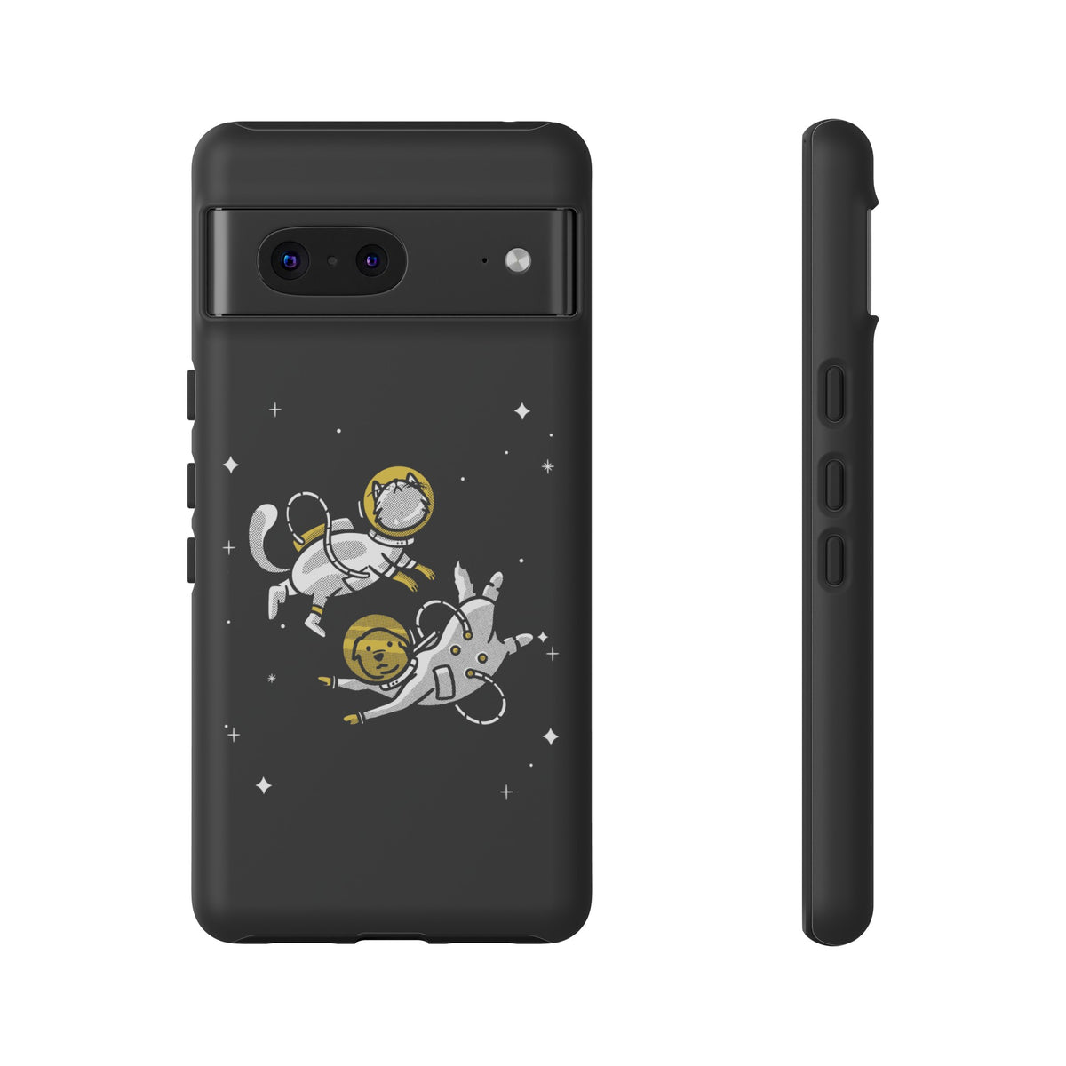 Astronaut Google Pixel Case | Funny Dog and Cat Sci-Fi