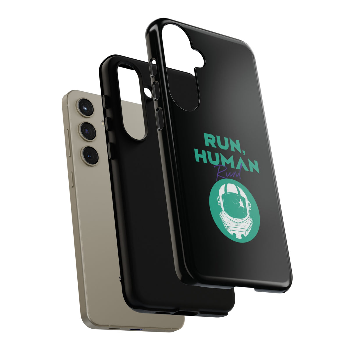 Run Human Run - Sci-Fi Tough Samsung Galaxy Mobile Cases