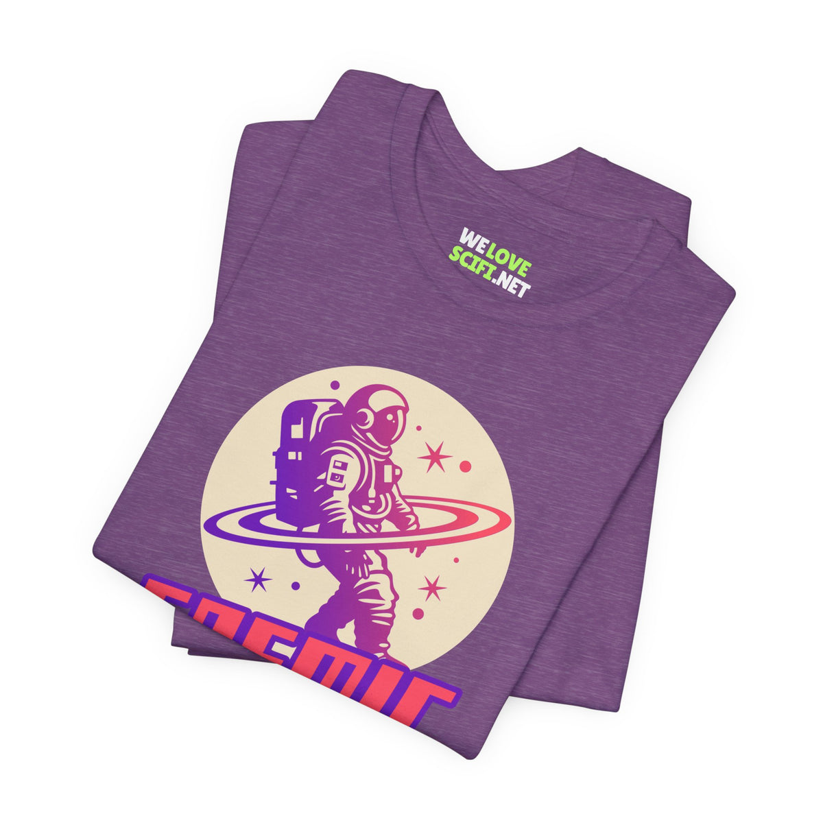 Cosmic Hunter Astronaut Themed Sci-Fi T-Shirt-welovescifi