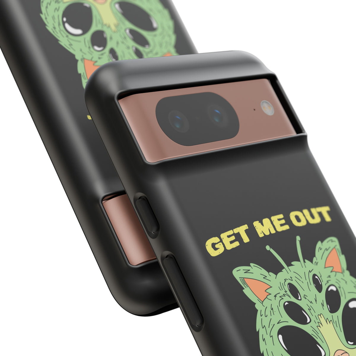 Funny UFO Cat Sci-Fi Tough Google Pixel Mobile Cases