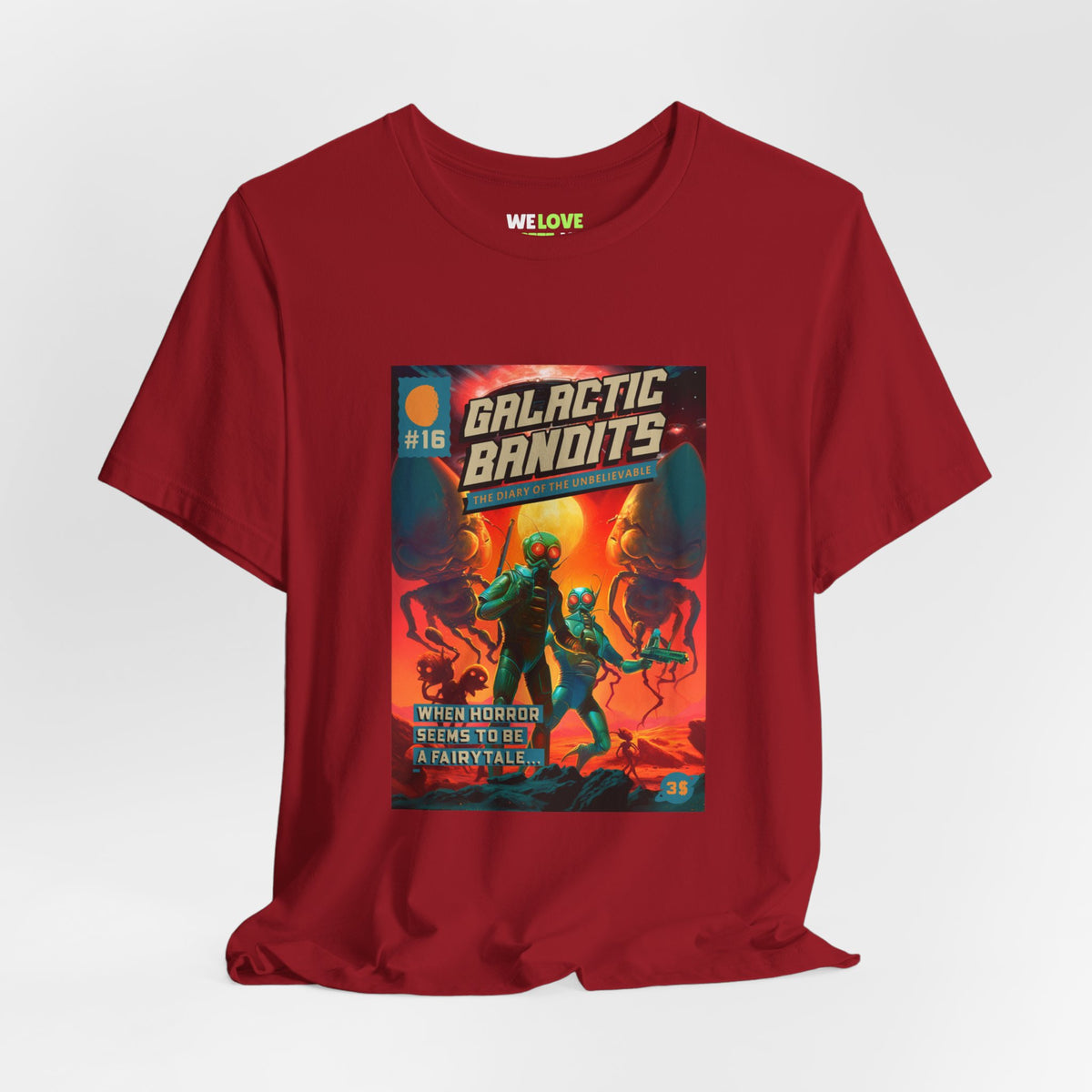 Galactic Bandits Retro Sci-Fi T-Shirt-welovescifi.net