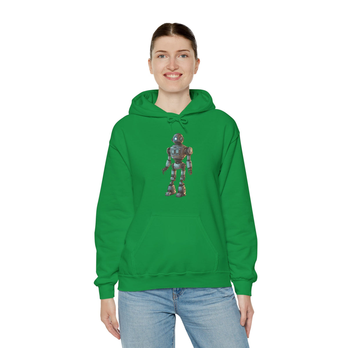 sci-fi hoodie-Hey Human Robot Spaceart Sci-Fi Hoodie