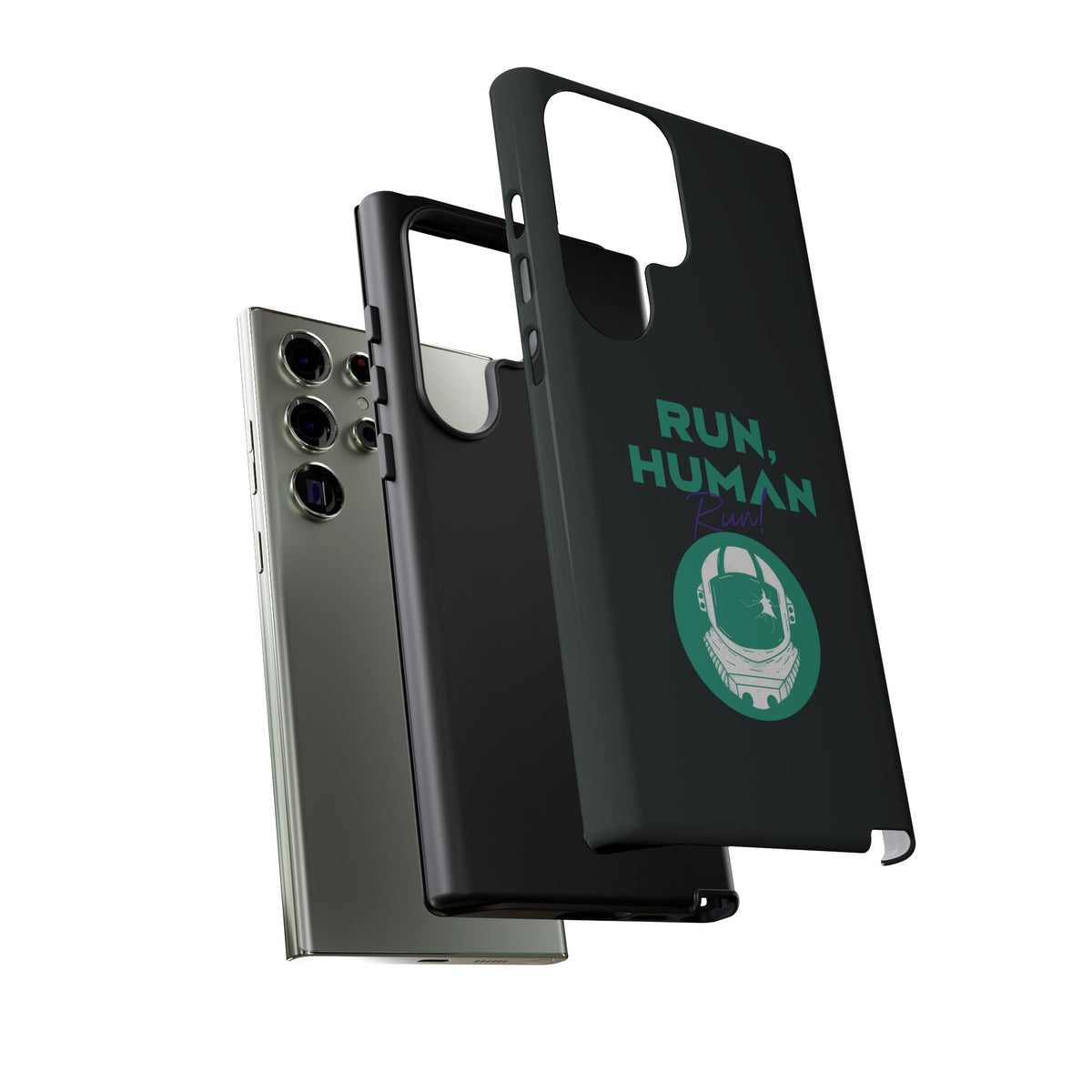 Run Human Run - Sci-Fi Tough Samsung Galaxy Mobile Cases