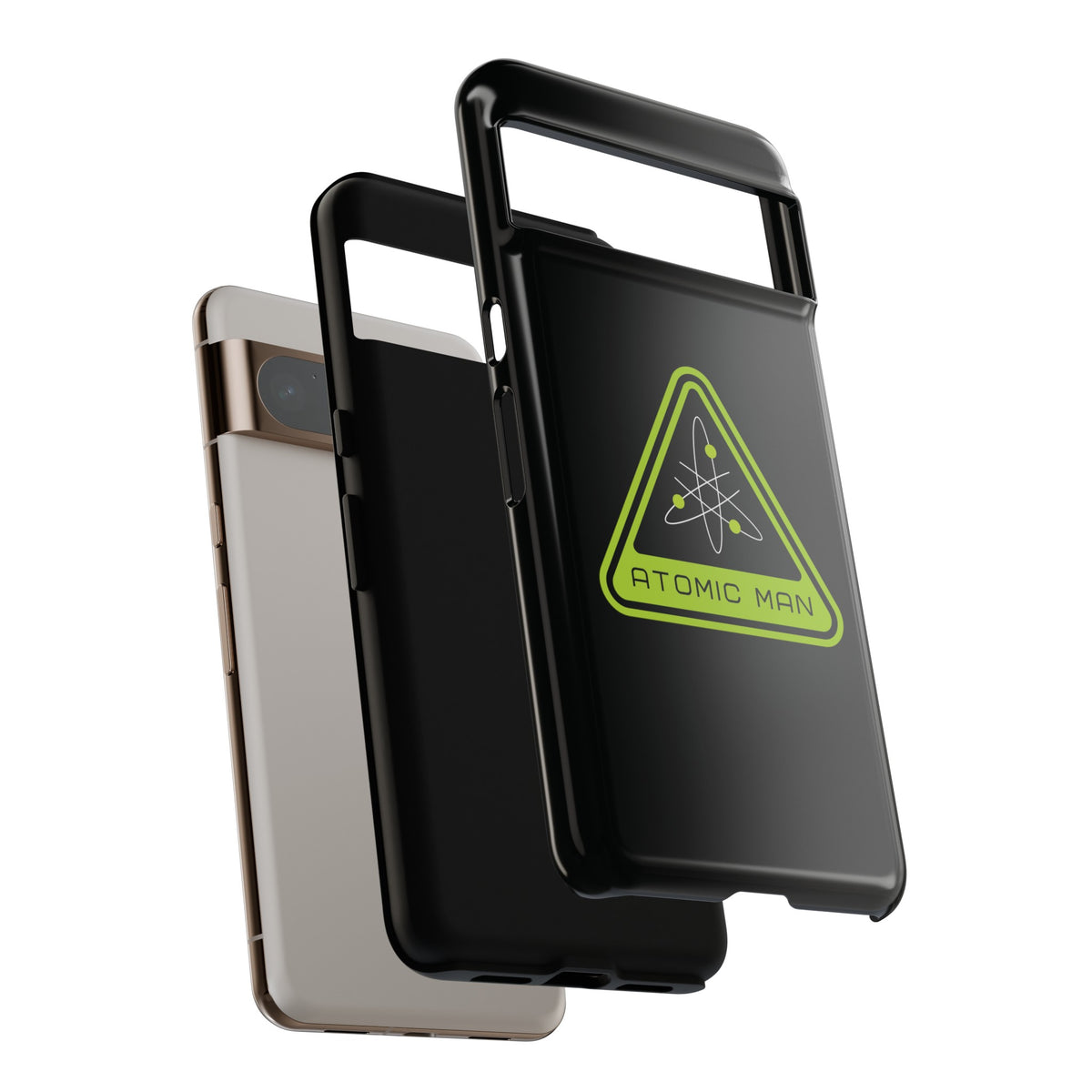 Atomic Man Retro Sign Sci-Fi Tough Google Pixel Mobile Cases