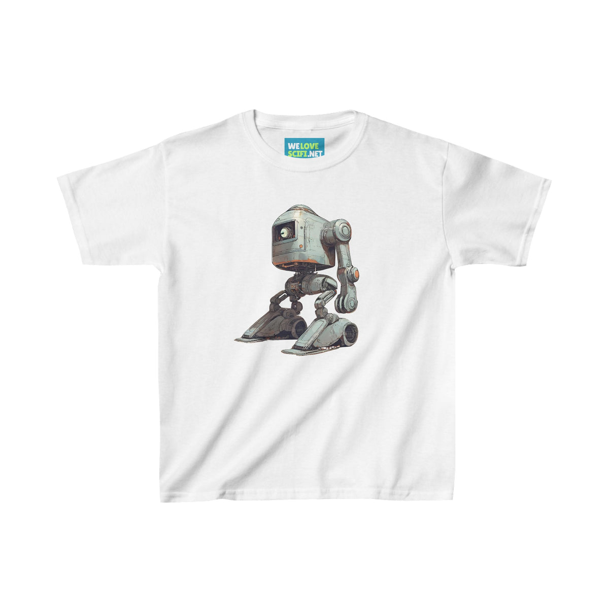 Ready-to-Go Robot Space Art Heavy Cotton Tee | WeLoveSciFi