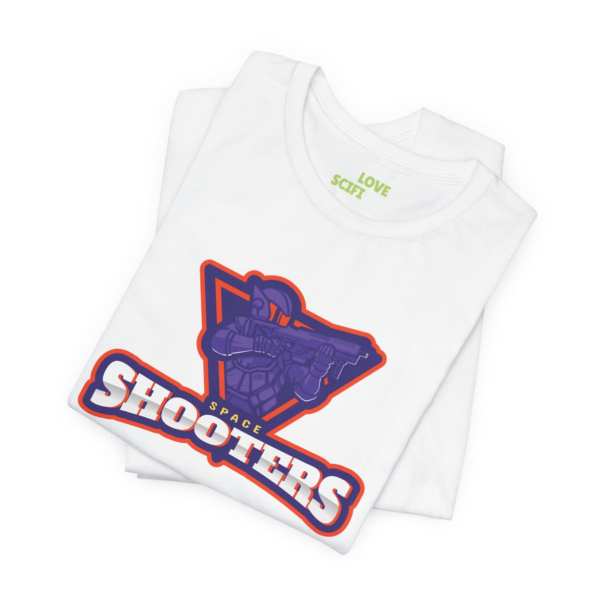 Space Shooters Astronaut Sci-Fi T-Shirt - Unique Design
