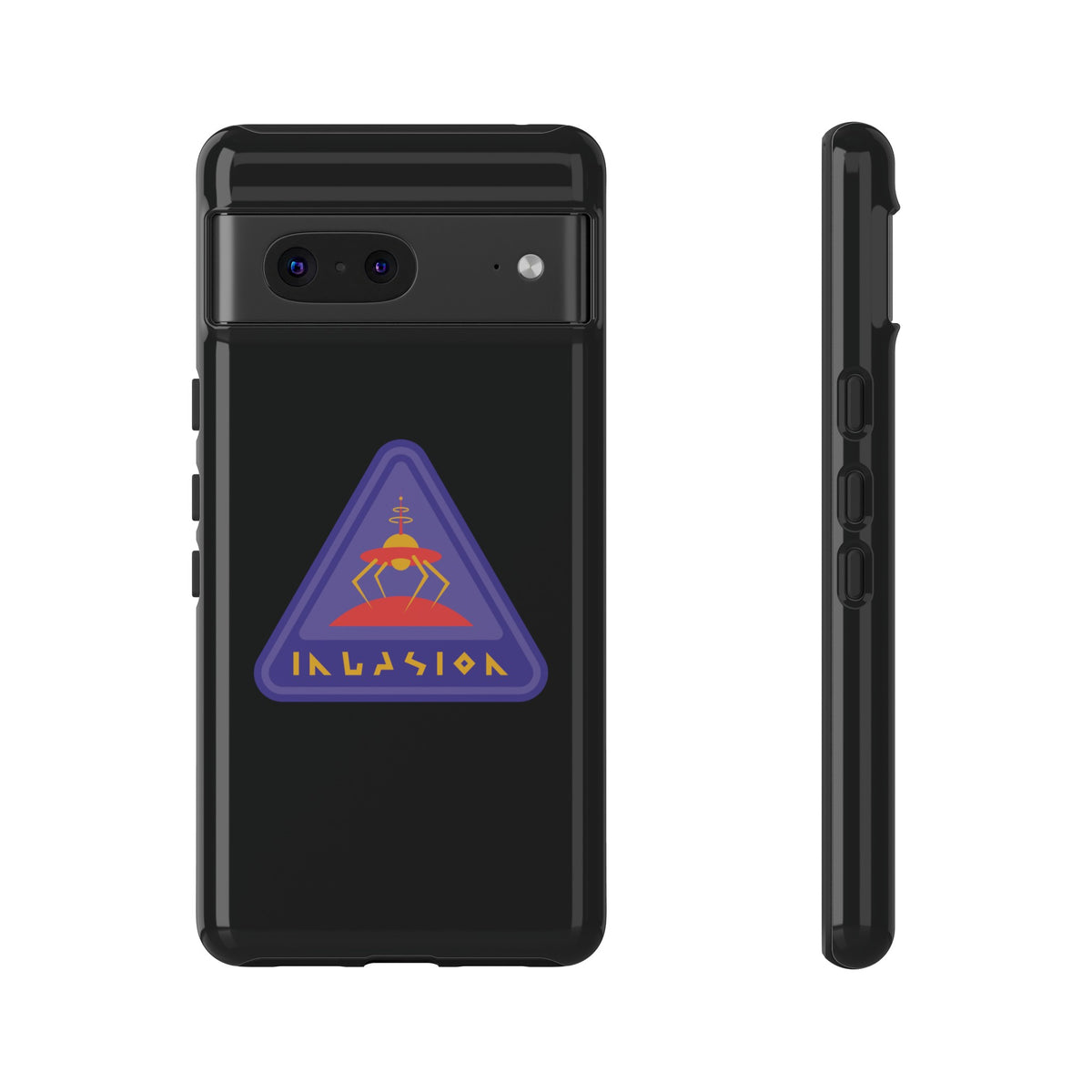 Retro Sci-Fi Google Pixel Cases - Invasion Retro Sign
