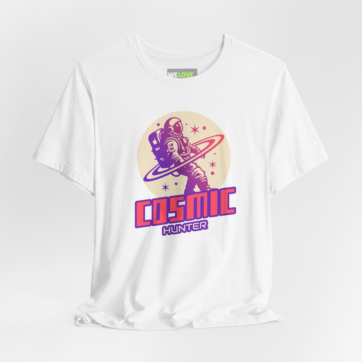Cosmic Hunter Astronaut Themed Sci-Fi T-Shirt-welovescifi