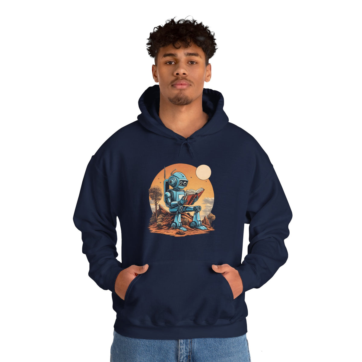Sci-Fi Hoodie | Learn About Humans Robot Space Art