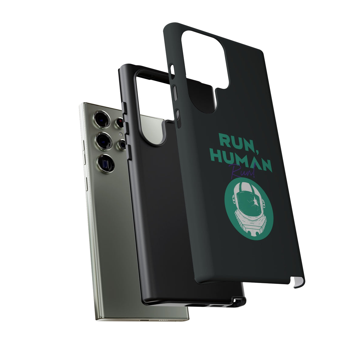 Run Human Run - Sci-Fi Tough Samsung Galaxy Mobile Cases