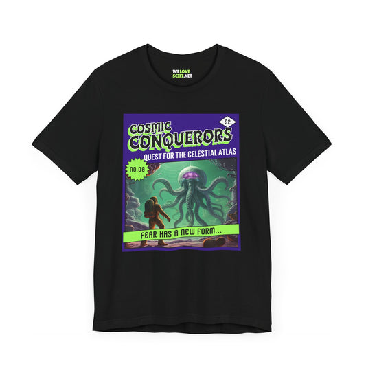 Cosmic Conquerors Retro Sci-Fi T-Shirt-welovescifi.net
