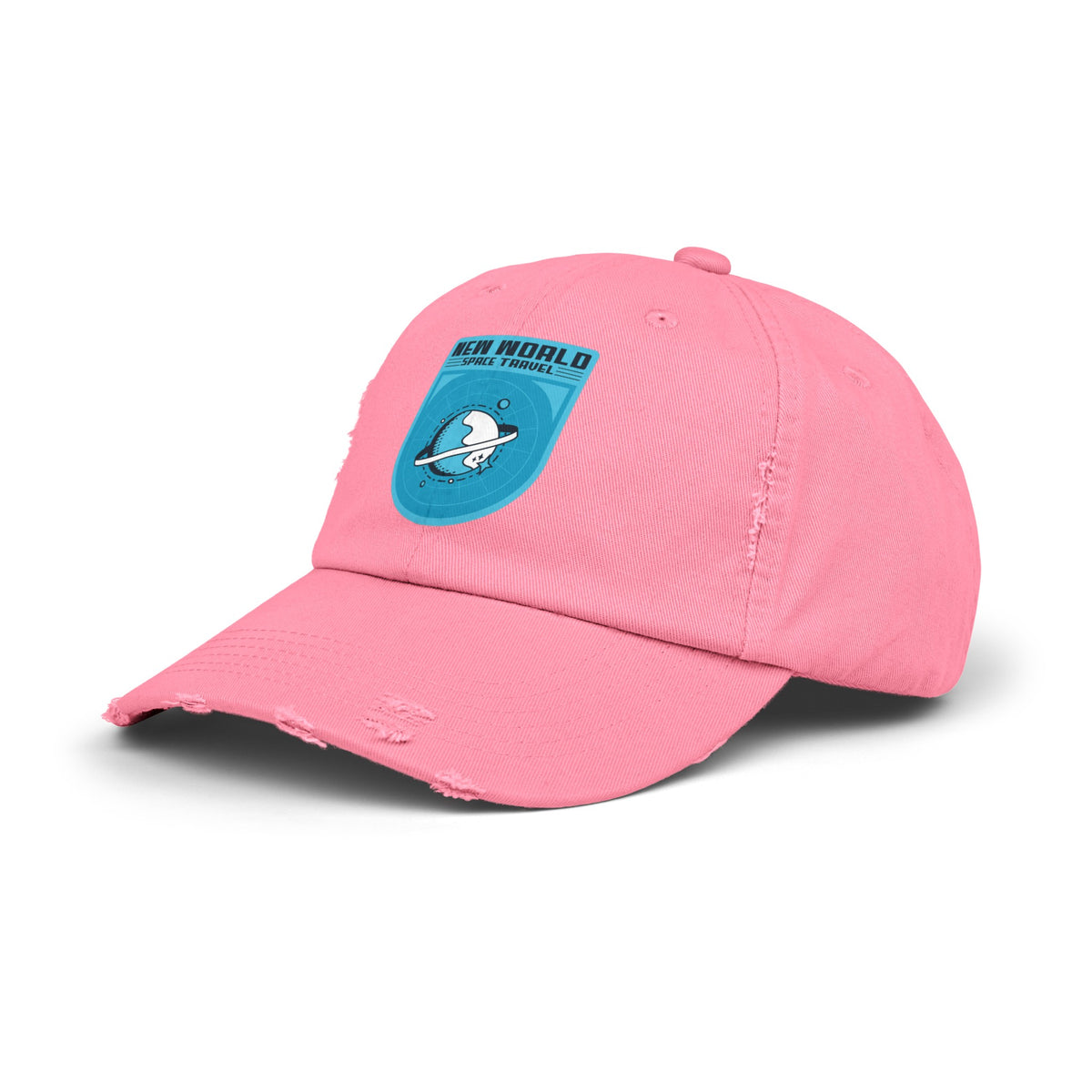 New World Space Travel Cap | Unisex Sci-Fi Distressed Hat