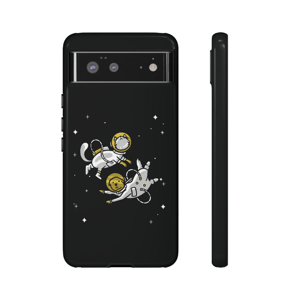 Astronaut Google Pixel Case | Funny Dog and Cat Sci-Fi