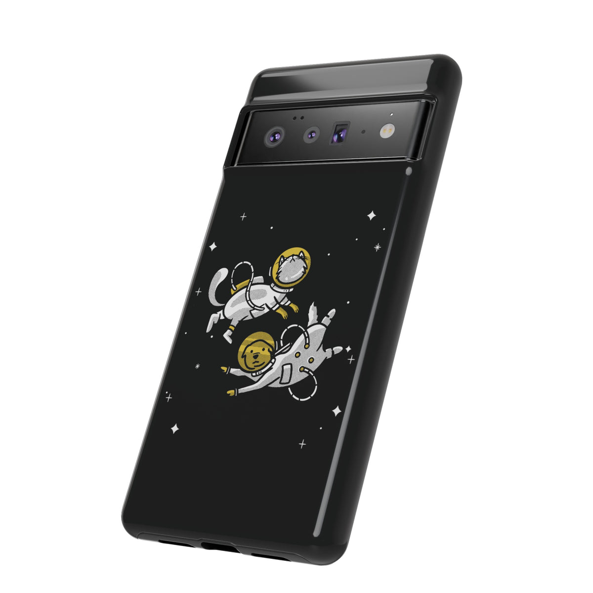 Astronaut Google Pixel Case | Funny Dog and Cat Sci-Fi