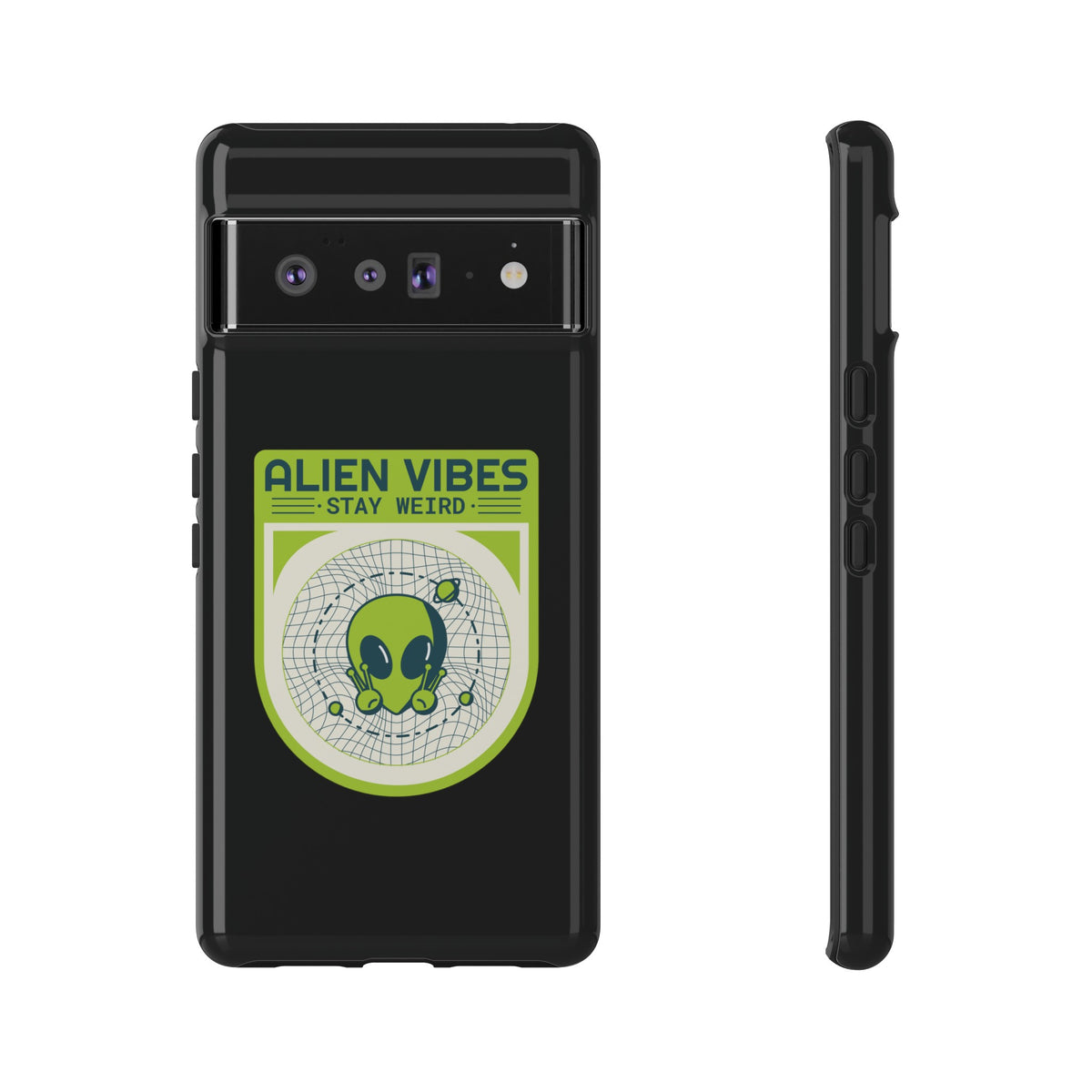 Stay Weird UFO Sci-Fi Mobile Cases for Google Pixel Phones