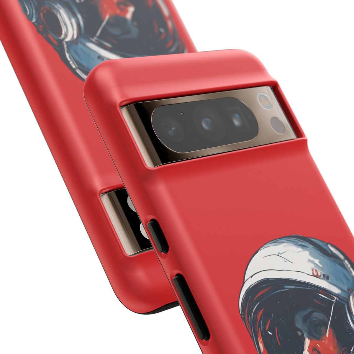 Astronaut In Red SpaceArt Tough Google Pixel Mobile Cases
