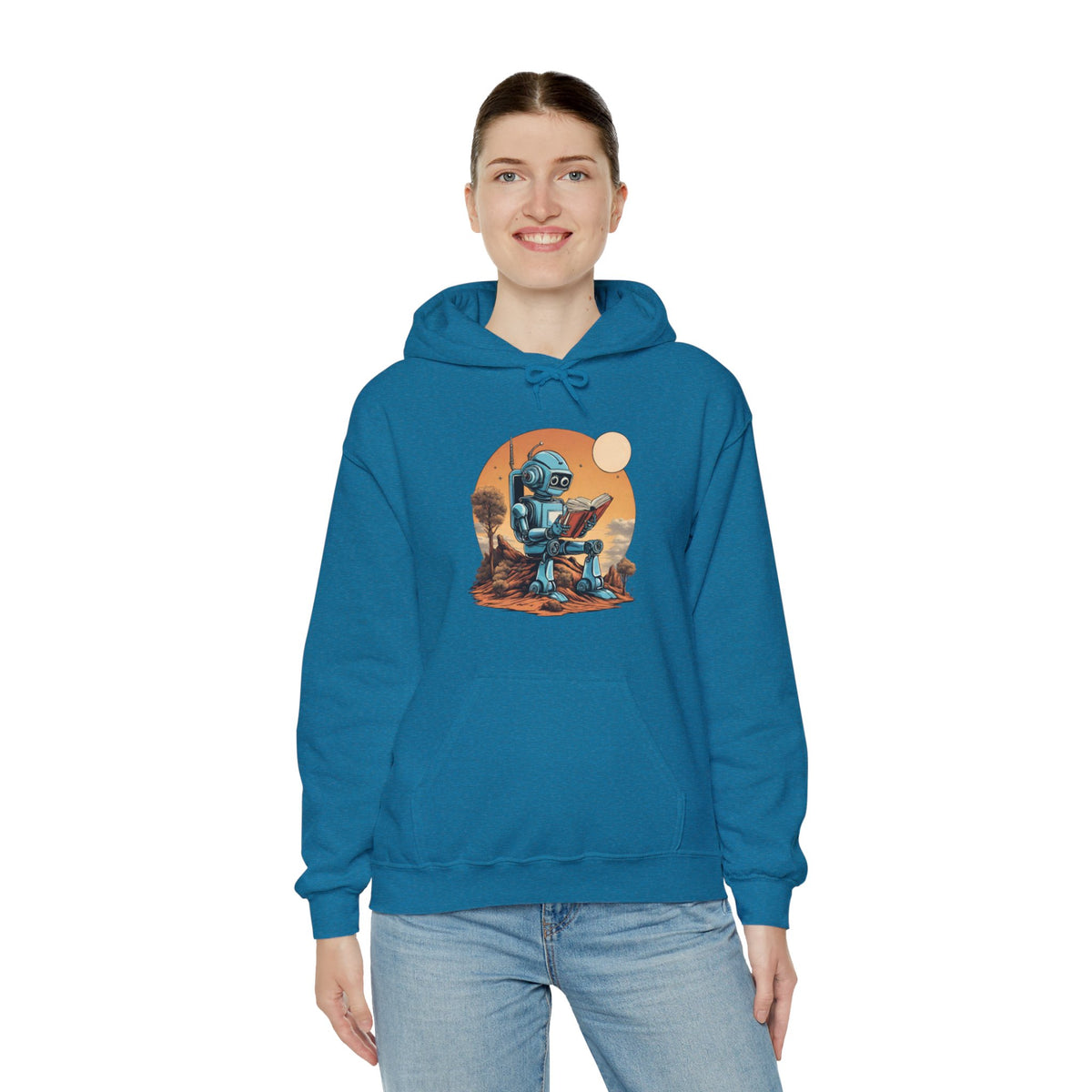 Sci-Fi Hoodie | Learn About Humans Robot Space Art