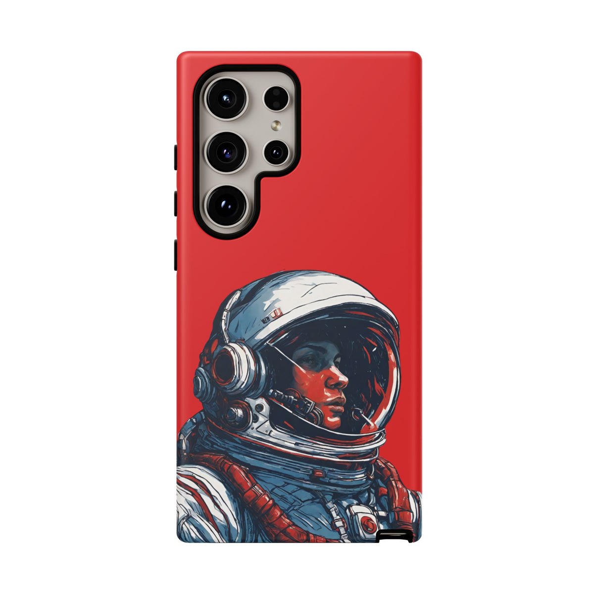 Astronaut In Red SpaceArt Tough Samsung Galaxy Mobile Cases