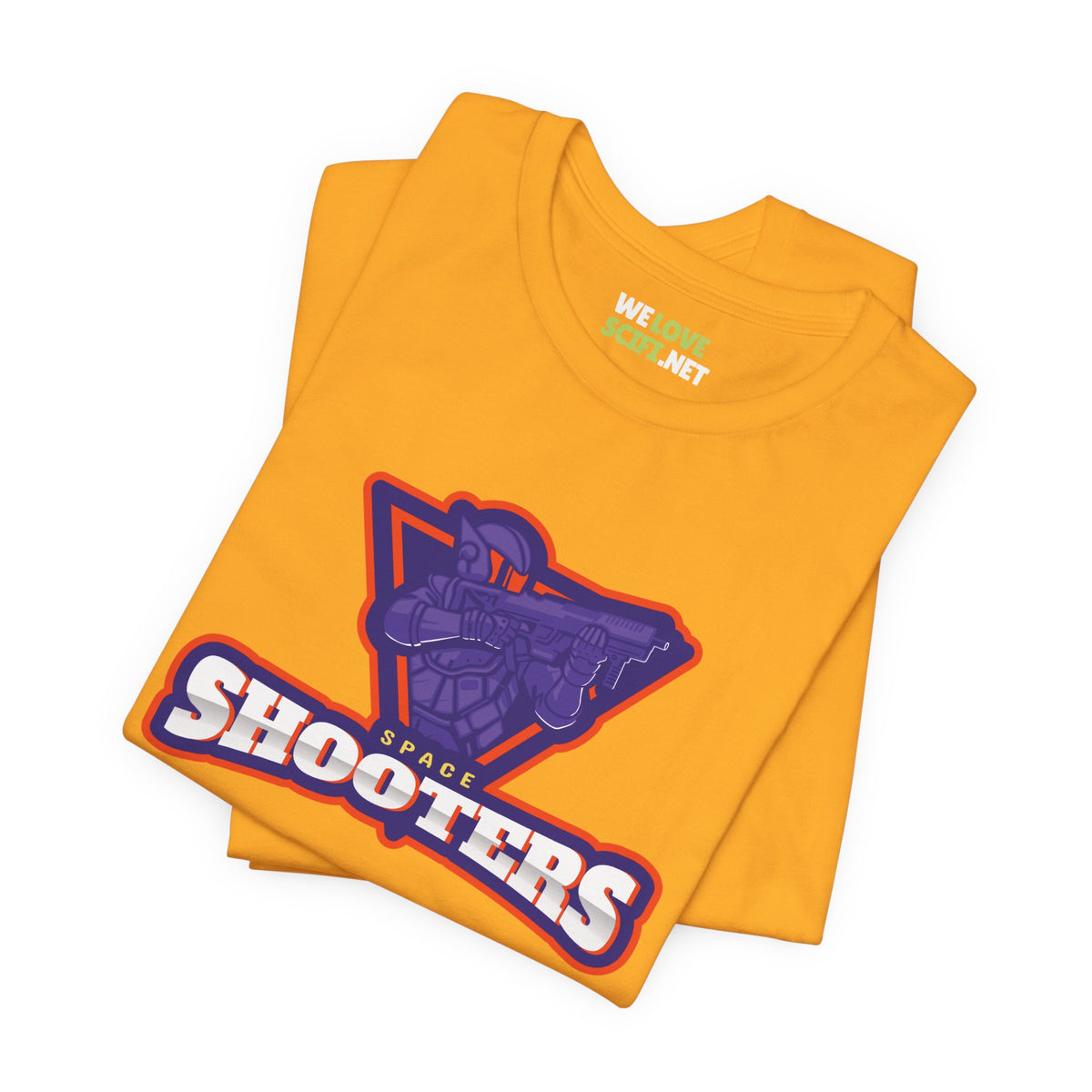 Space Shooters Astronaut Sci-Fi T-Shirt - Unique Design