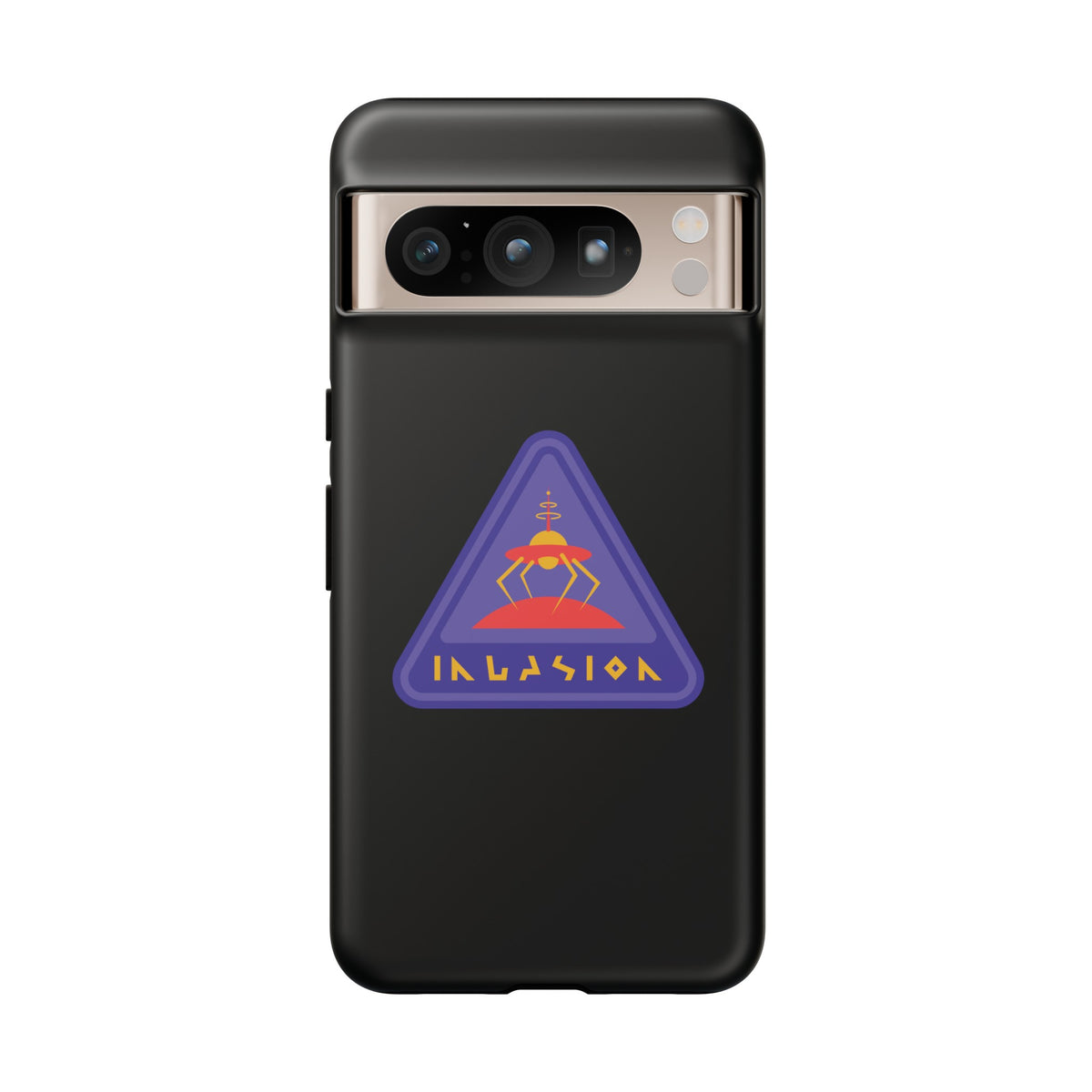 Retro Sci-Fi Google Pixel Cases - Invasion Retro Sign
