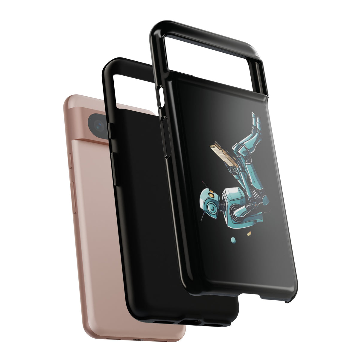 Robot Space Art Mobile Cases | Read Like a Robot
