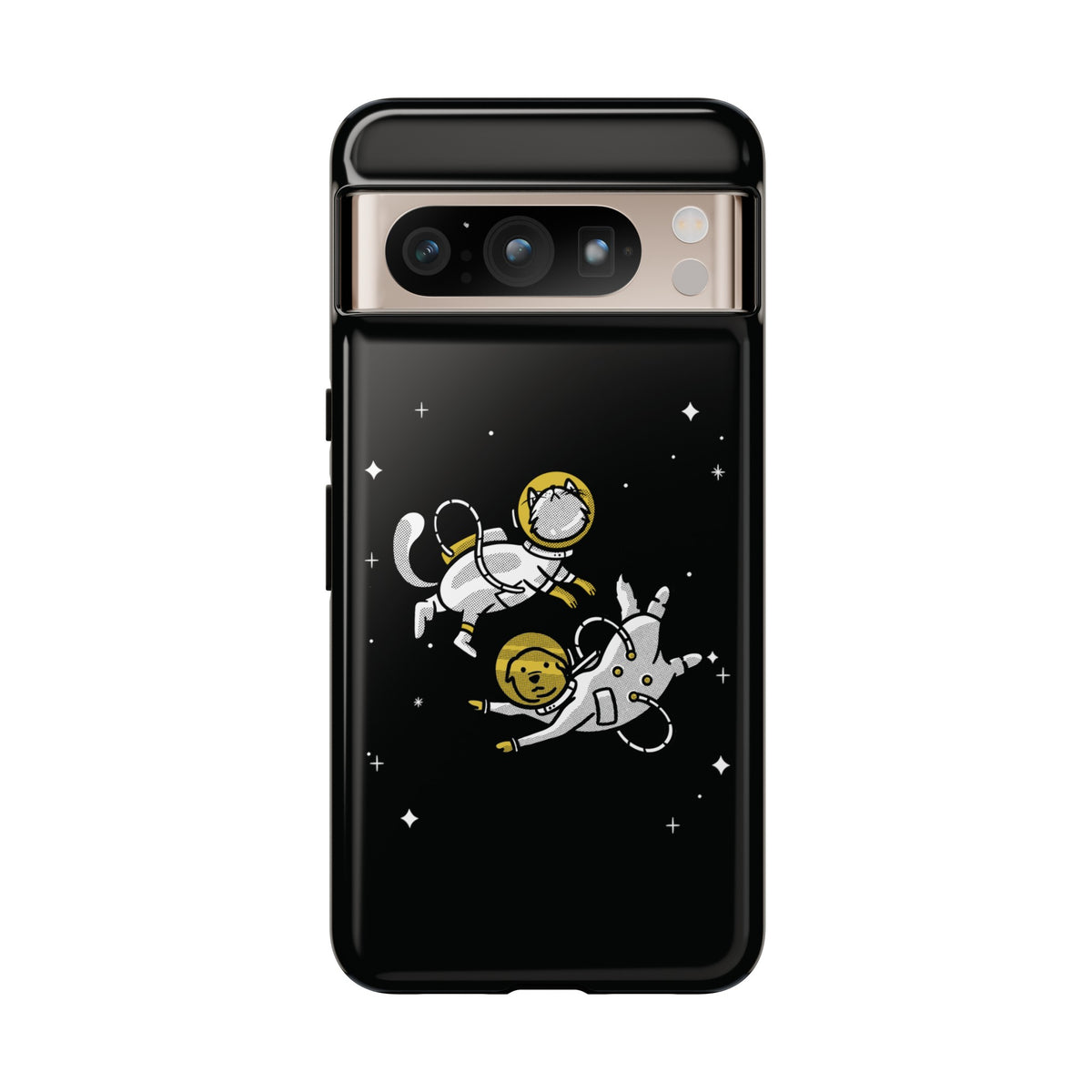 Astronaut Google Pixel Case | Funny Dog and Cat Sci-Fi
