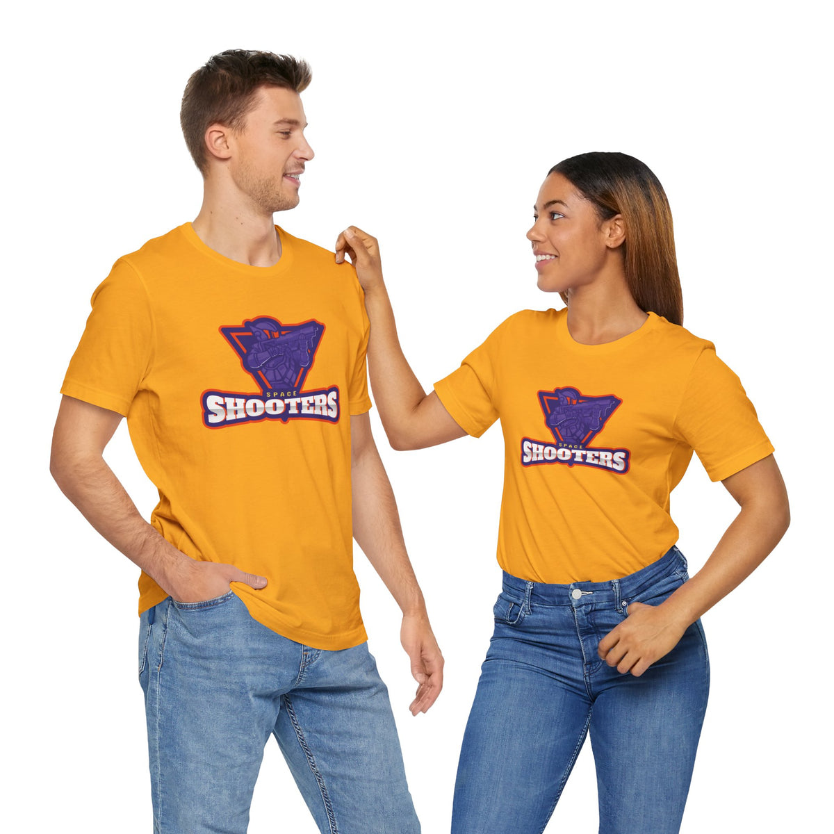 Space Shooters Astronaut Sci-Fi T-Shirt - Unique Design