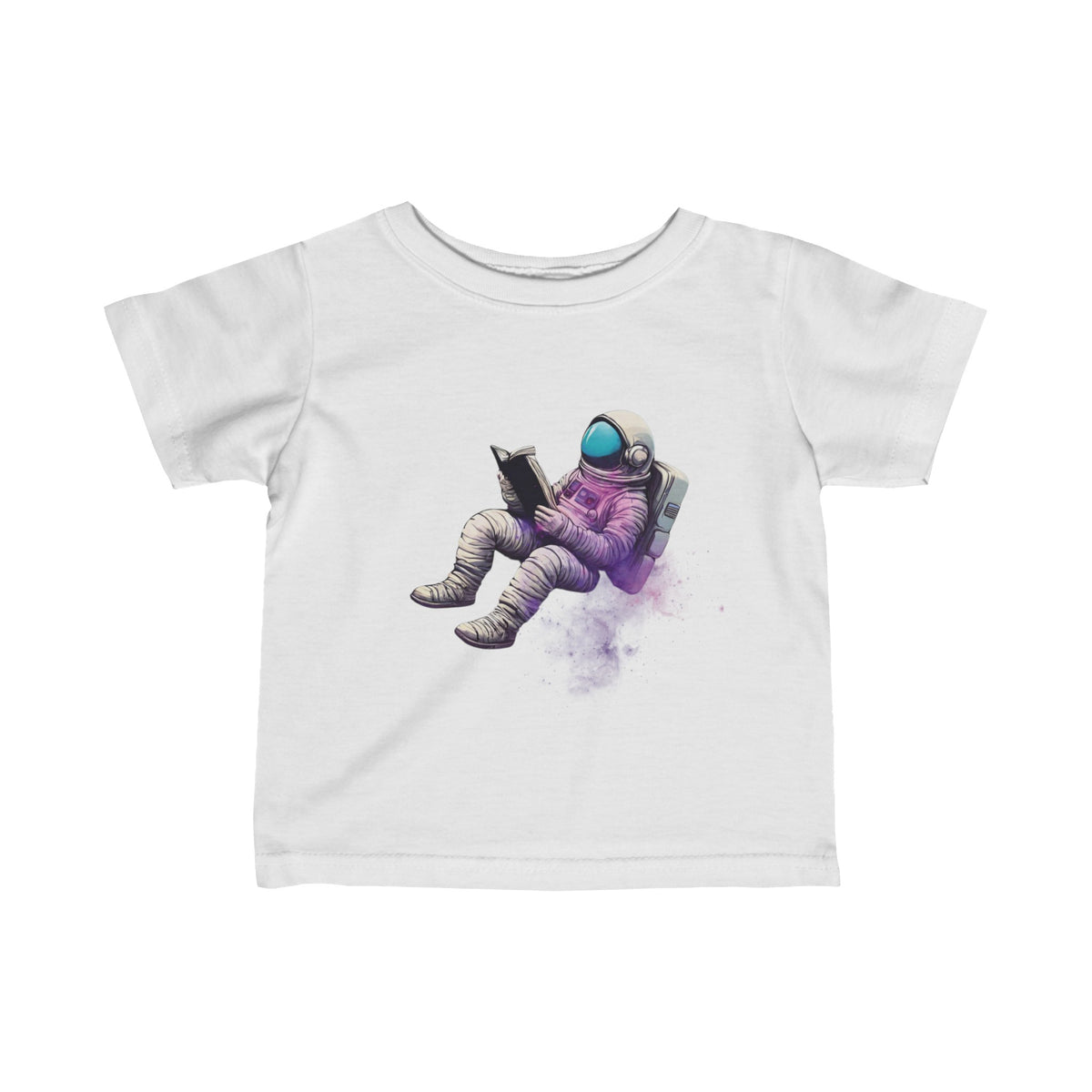 The Book Was Better Infant Astronaut Tee Fine Jersey T-Shirt