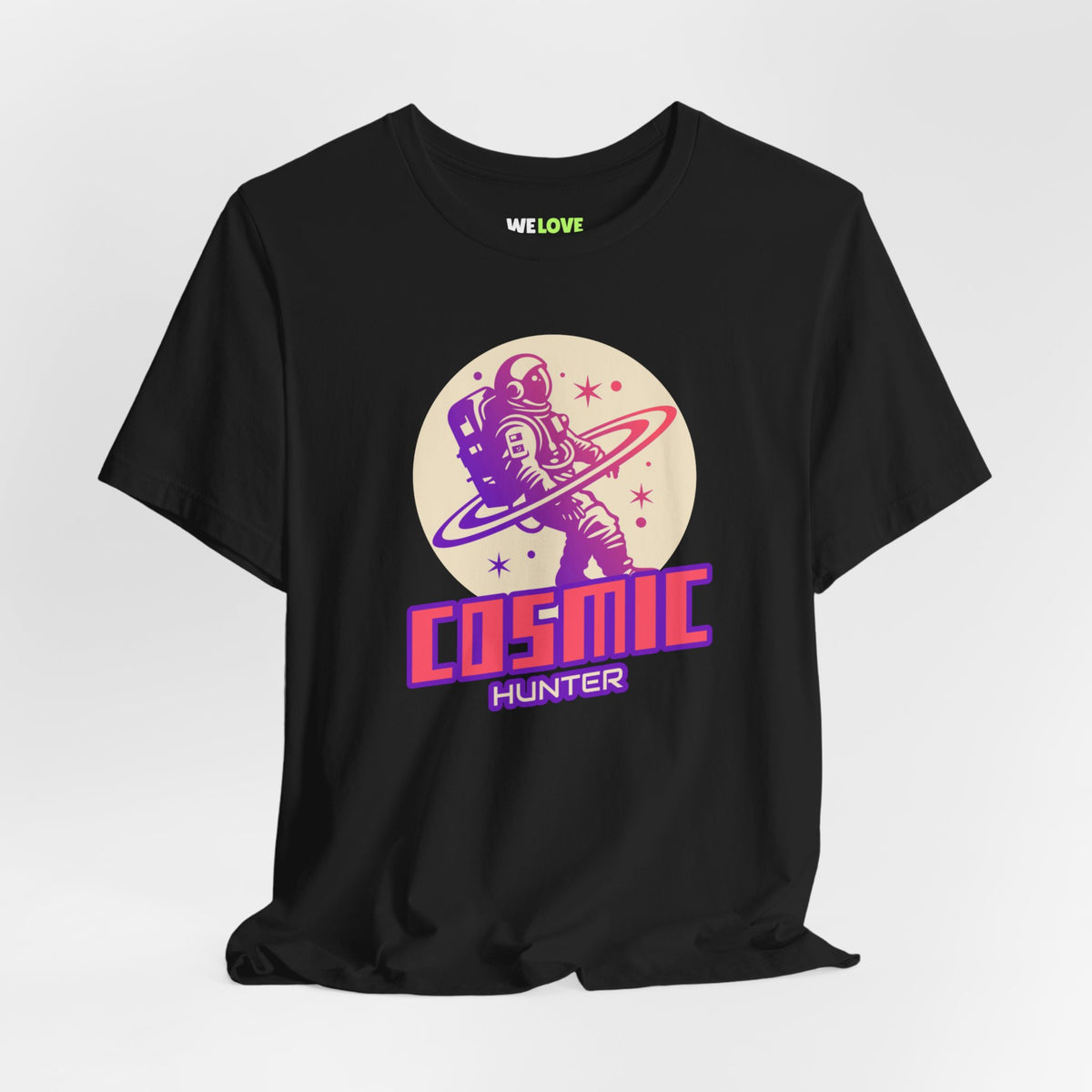 Cosmic Hunter Astronaut Themed Sci-Fi T-Shirt-welovescifi