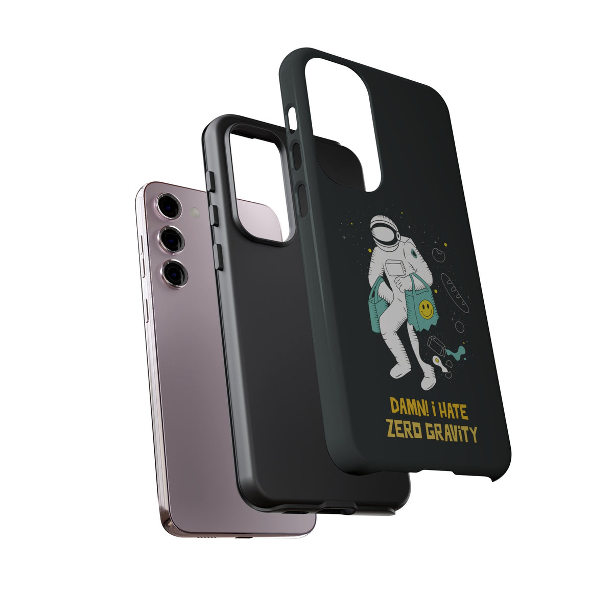 Zero Gravity Funny Astronaut Sci-Fi Tough Samsung Galaxy Mobile Cases-welovescifi.net