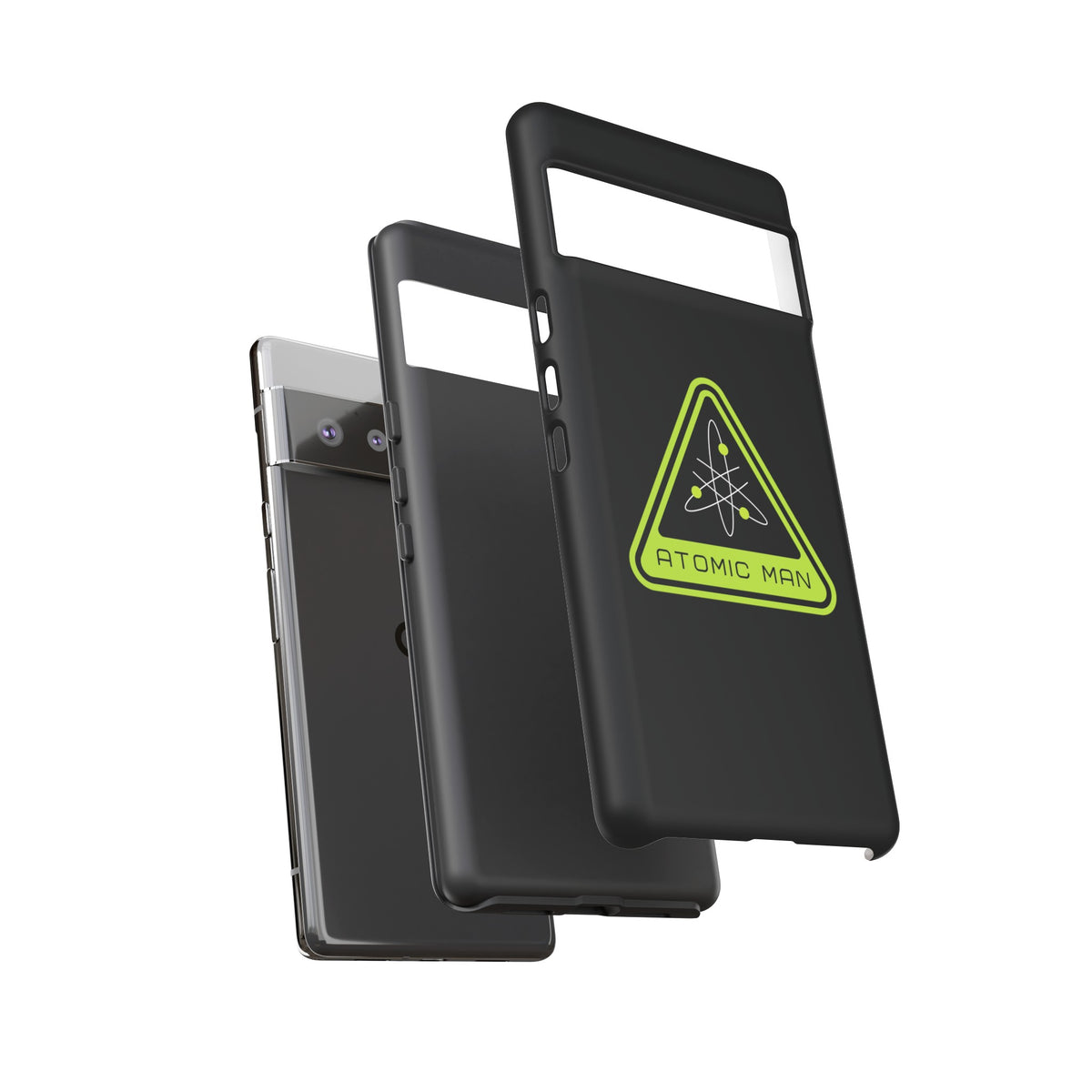 Atomic Man Retro Sign Sci-Fi Tough Google Pixel Mobile Cases