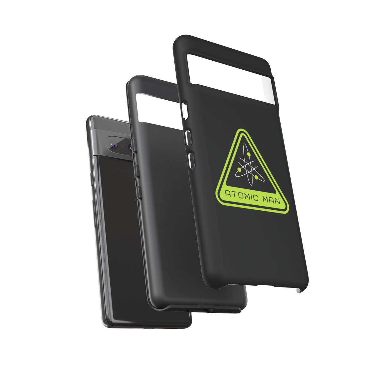 Atomic Man Retro Sign Sci-Fi Tough Google Pixel Mobile Cases