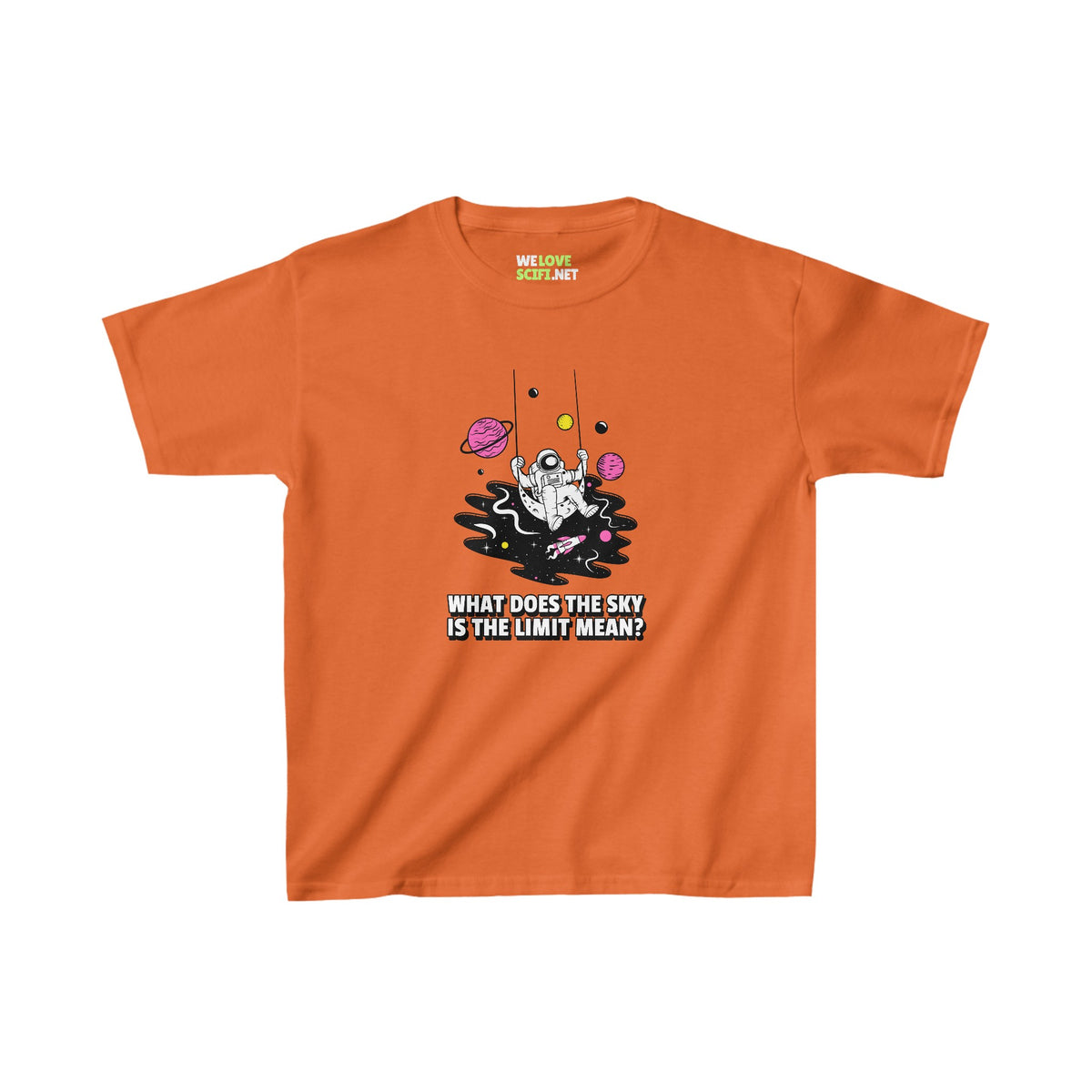 Kids Astronaut Tee - Sky is the Limit Funny Cotton T-Shirt