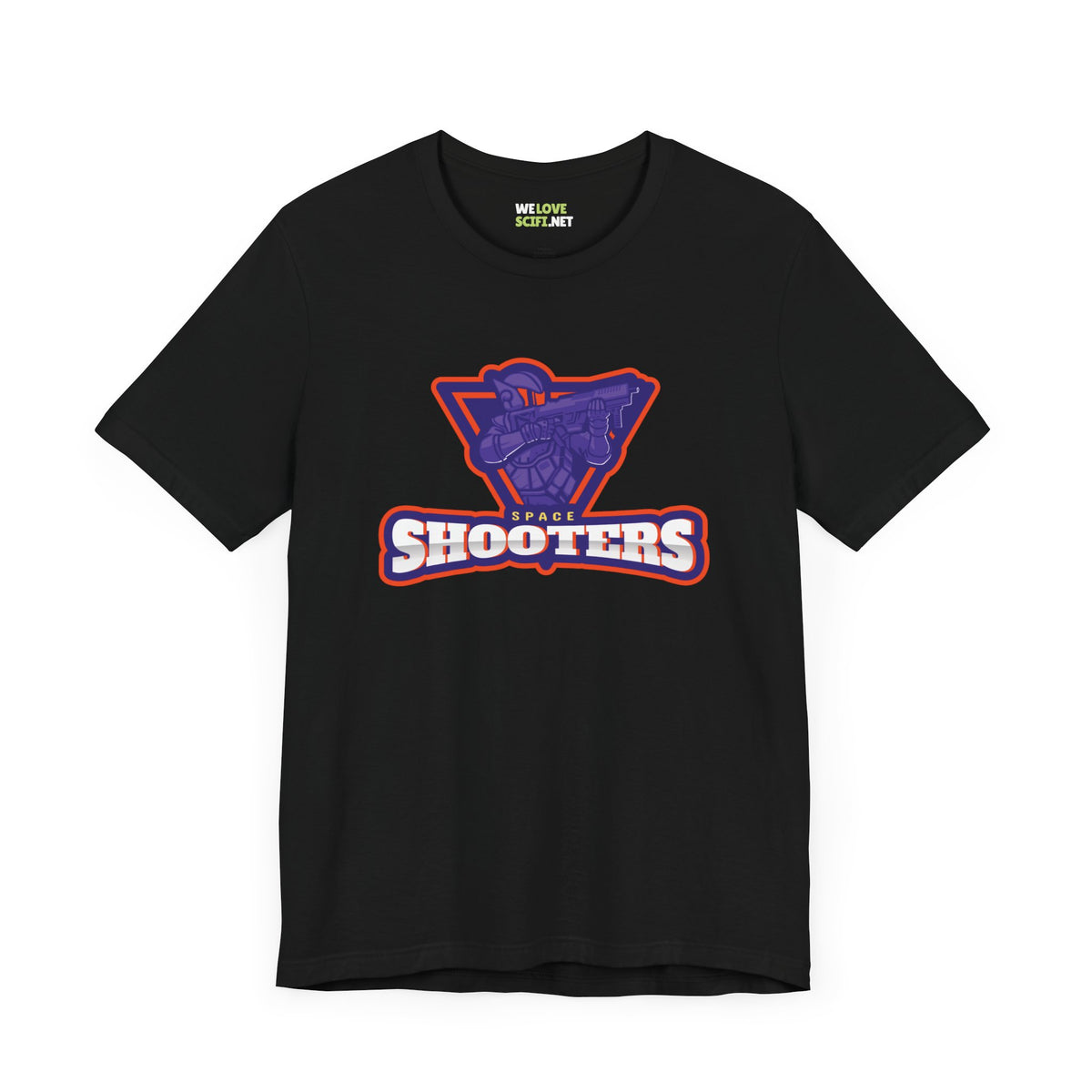Space Shooters Astronaut Sci-Fi T-Shirt - Unique Design