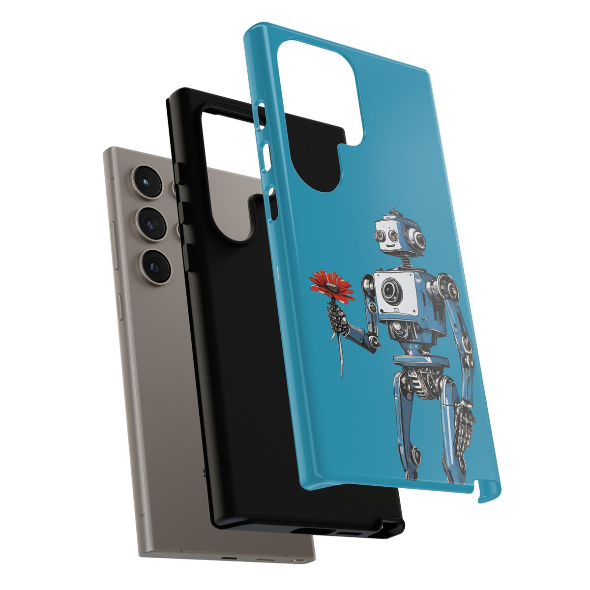 You Never Bring Me Flowers Robot SpaceArt Tough Samsung Galaxy Mobile Cases-welovescifi.net