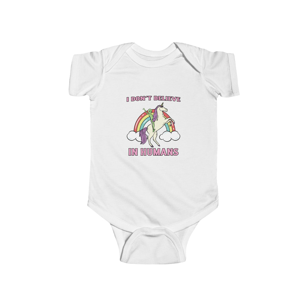 Unicorn Alien Funny UFO Bodysuit-welovescifi.net