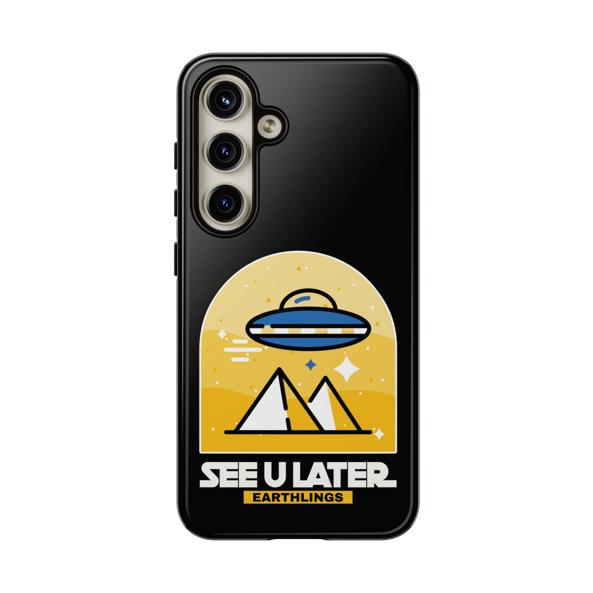 Funny UFO Mobile Cases | See You Earthlings Samsung Case