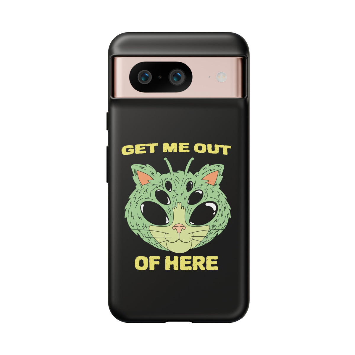 Funny UFO Cat Sci-Fi Tough Google Pixel Mobile Cases