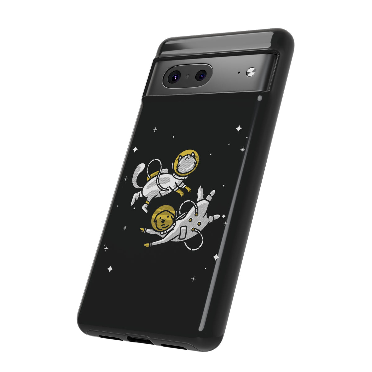 Astronaut Google Pixel Case | Funny Dog and Cat Sci-Fi